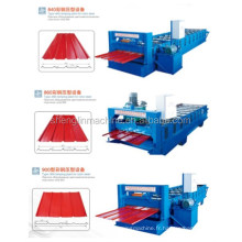 Machine de formation de rouleau de toiture IBR / MACHE MALLE ET PANNEAU DE TOIT / MACHINE DE FORMAGE ROLL IBR